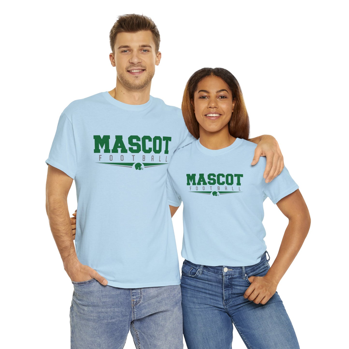 Custom School and Mascot FOOTBALL T-Shirt
