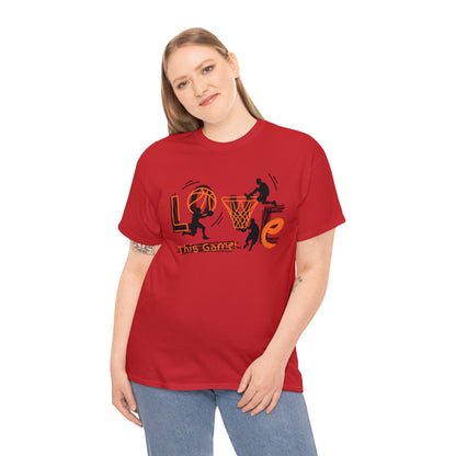 Love This Game Basketball Unisex Heavy Cotton Tee