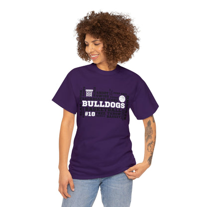 EK Bulldogs Basketball CUSTOM JERSEY # Unisex Heavy Cotton Tee