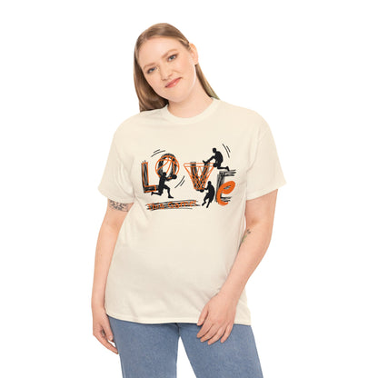 Love This Game Basketball Unisex Heavy Cotton Tee