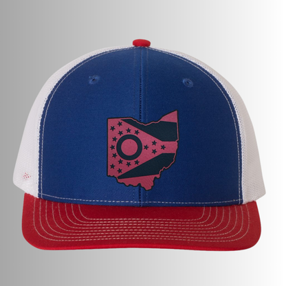 Ohio State Flag Custom Patch Hat