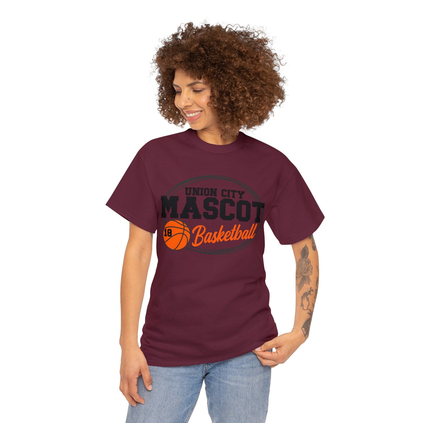 Custom School and Mascot BASKETBALL T-Shirt