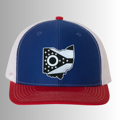 Ohio State Flag Custom Patch Hat