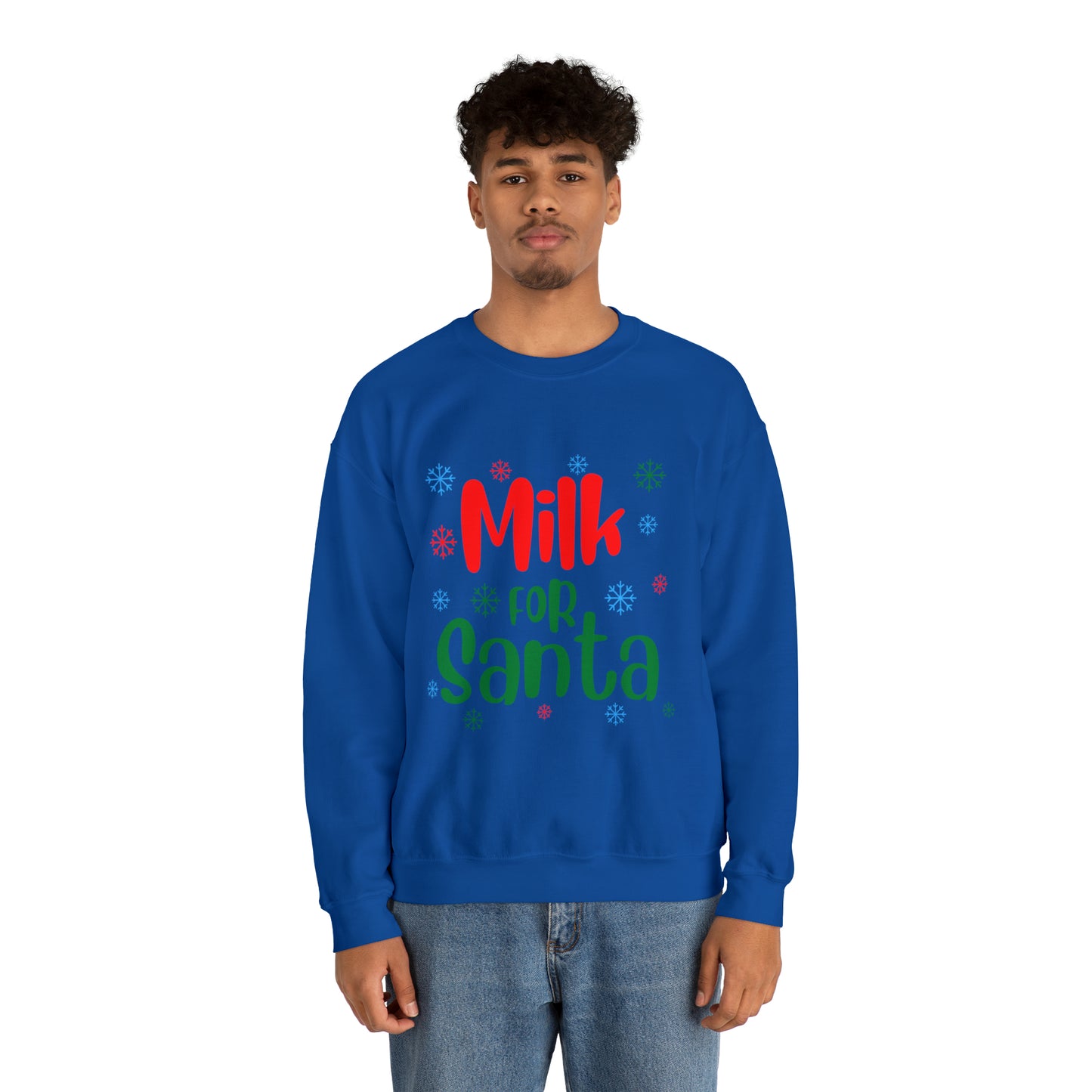 Milk for Santa Christmas Crewneck Sweatshirt