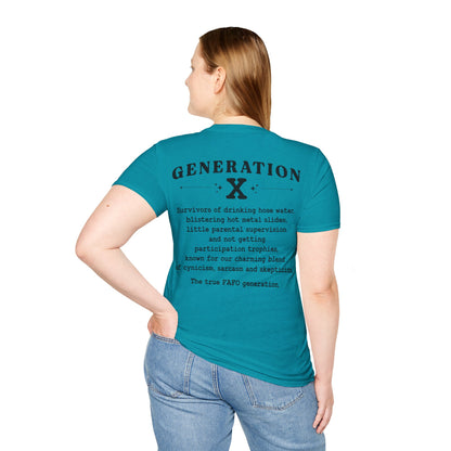 Generation X Softstyle T-Shirt Front and Back Print