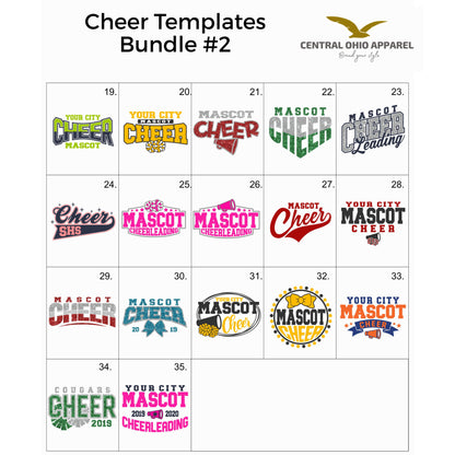Custom School and Mascot CHEER T-Shirt