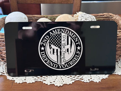 Custom Metal License Plate Laser Etched
