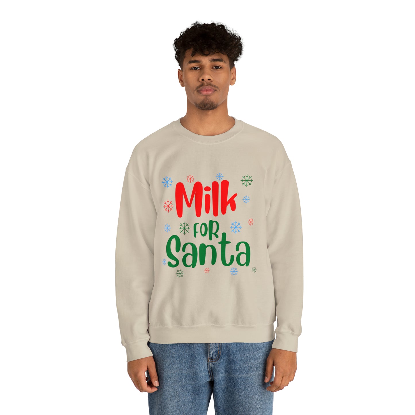 Milk for Santa Christmas Crewneck Sweatshirt