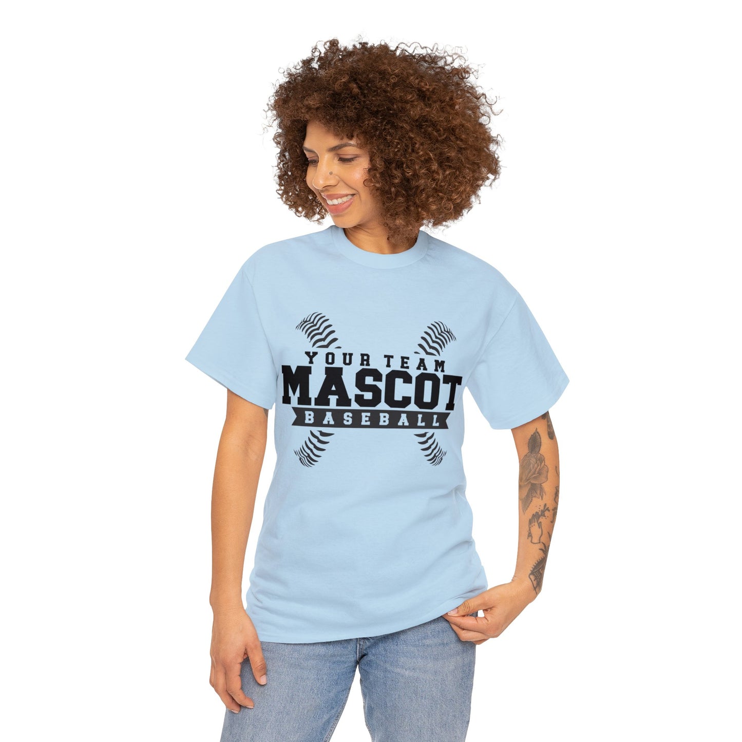 Custom School and Mascot BASEBALL T-Shirt