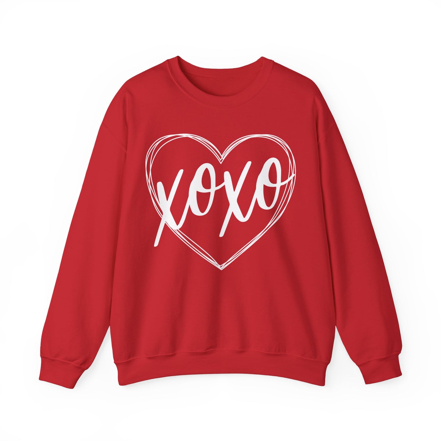 XOXO Heart Valentines Day Sweatshirt, Valentine Shirts for women and girls, Valentines Day Gifts for Mom