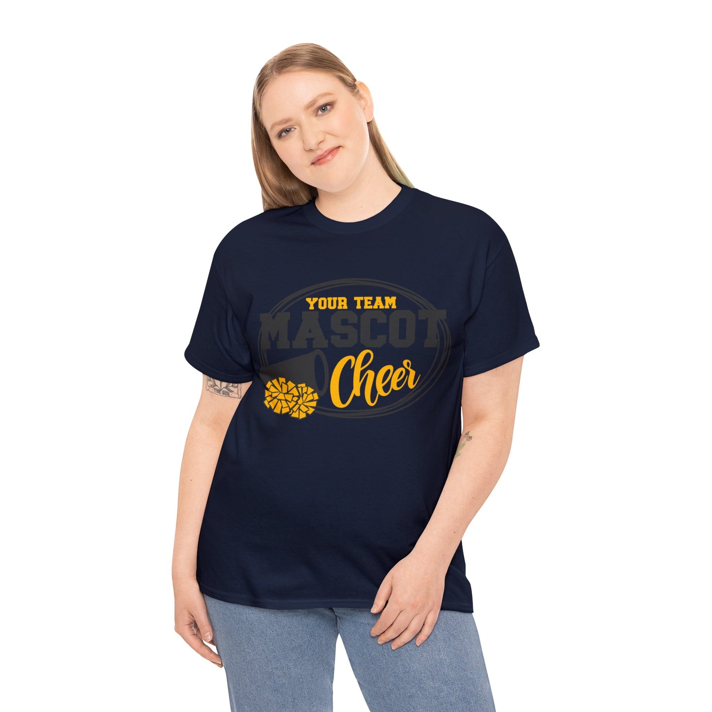 Custom School and Mascot CHEER T-Shirt