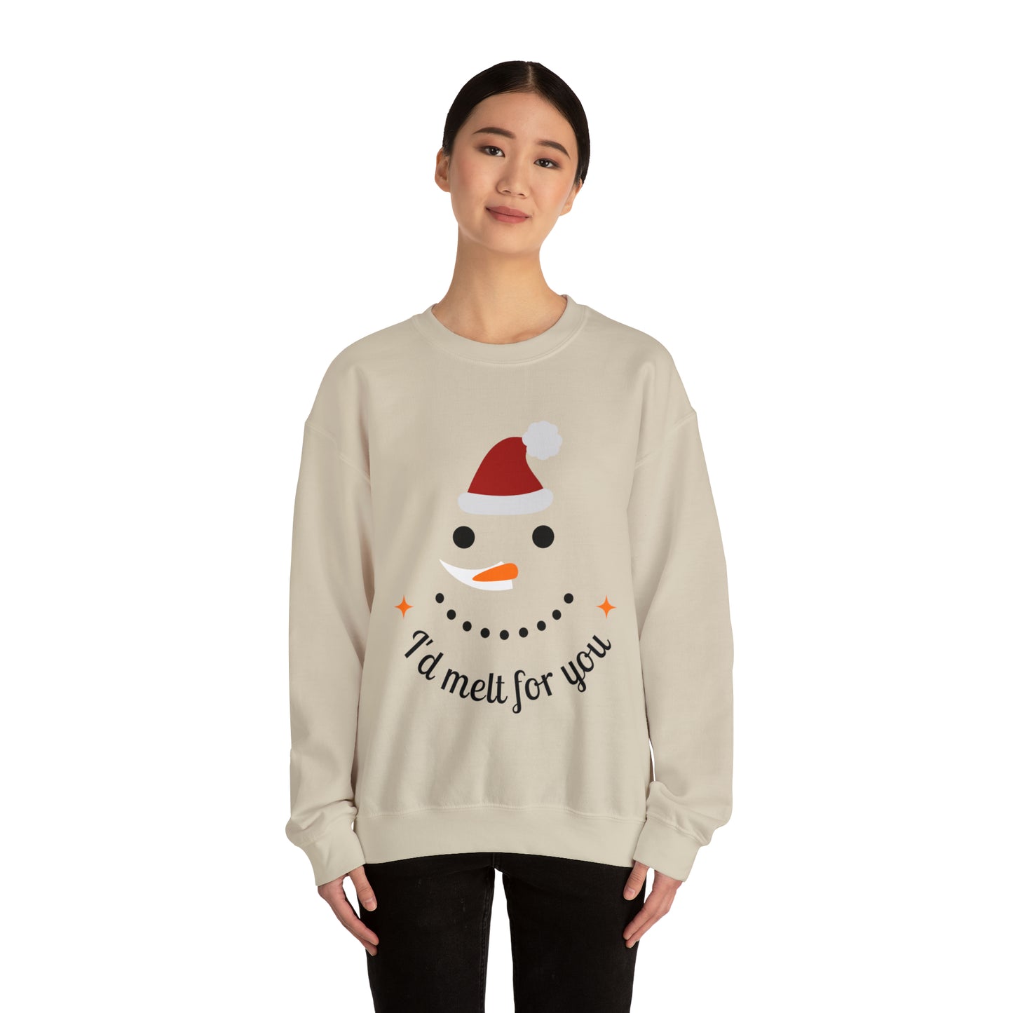 I'd melt for you Merry Christmas Crewneck Sweatshirt