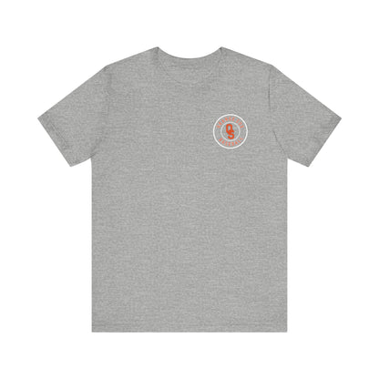 Orange Sox Pocket Design Unisex Jersey Short Sleeve Tee