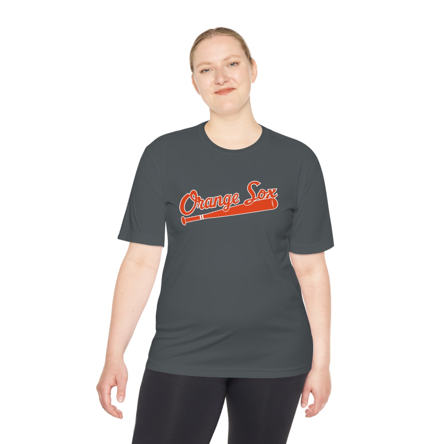 Orange Sox Baseball Unisex Moisture Wicking Tee