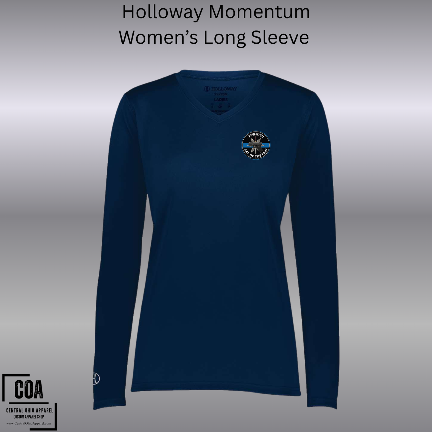 PEWJITSU Momentum Women's Long Sleeve V-Neck 222824