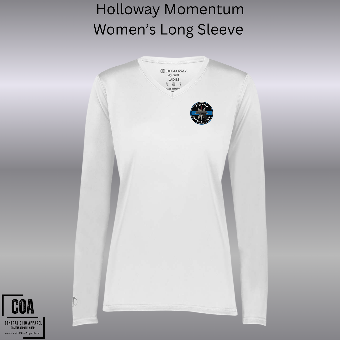 PEWJITSU Momentum Women's Long Sleeve V-Neck 222824