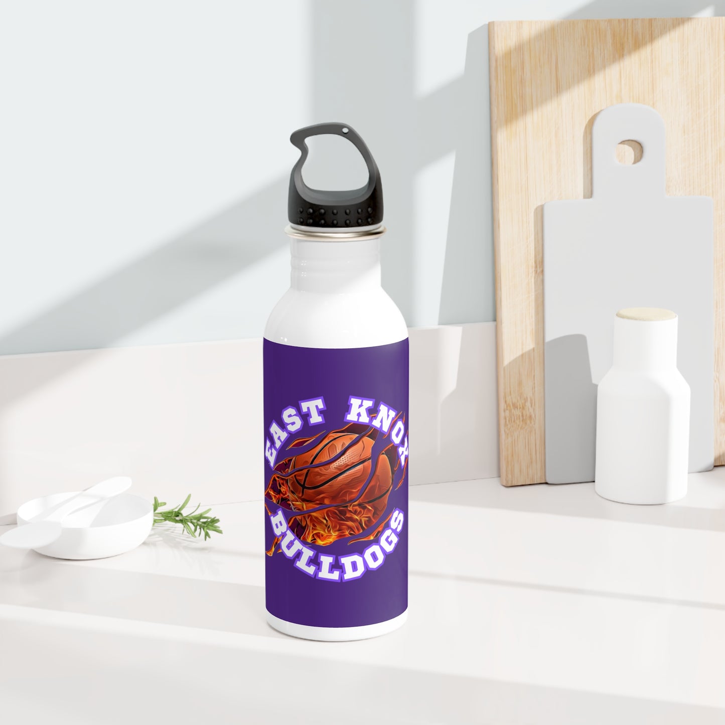 East Knox Basketball Stainless Steel Water Bottle