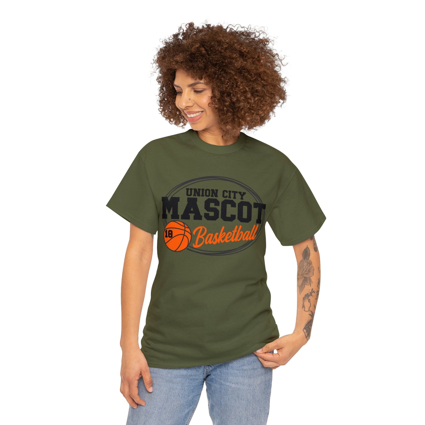 Custom School and Mascot BASKETBALL T-Shirt