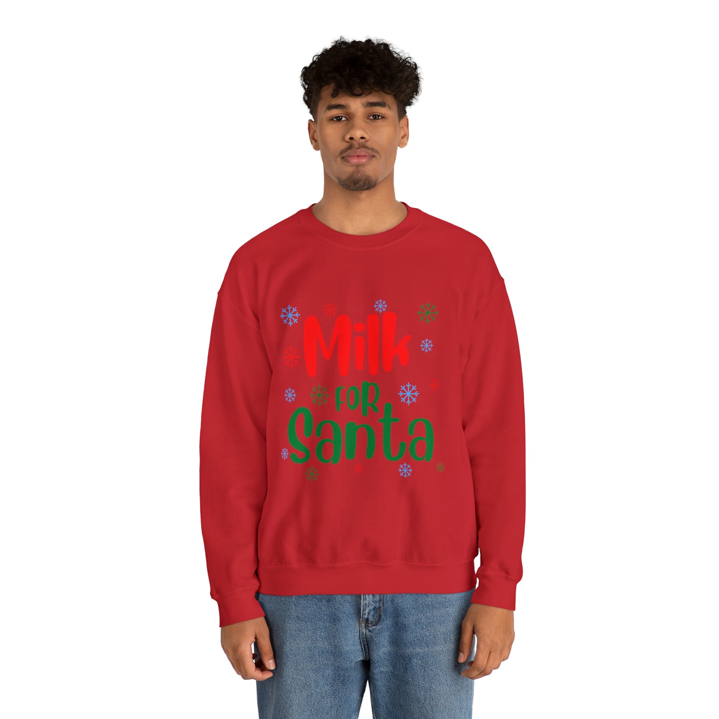 Milk for Santa Christmas Crewneck Sweatshirt