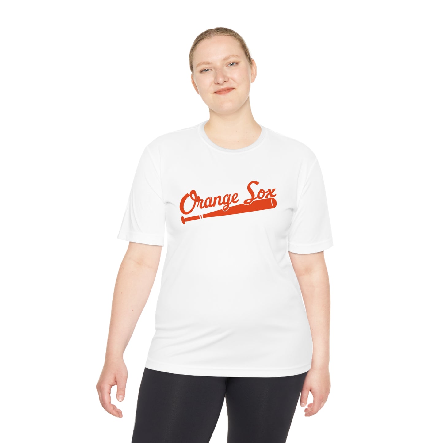 Orange Sox Baseball Unisex Moisture Wicking Tee