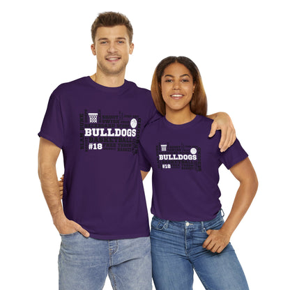 EK Bulldogs Basketball CUSTOM JERSEY # Unisex Heavy Cotton Tee