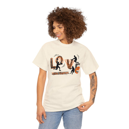 Love This Game Basketball Unisex Heavy Cotton Tee