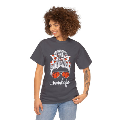 Mom Life Basketball Unisex Heavy Cotton Tee
