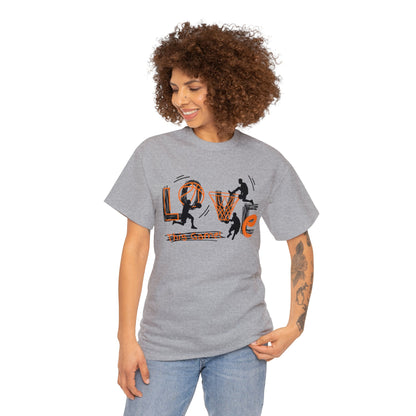 Love This Game Basketball Unisex Heavy Cotton Tee