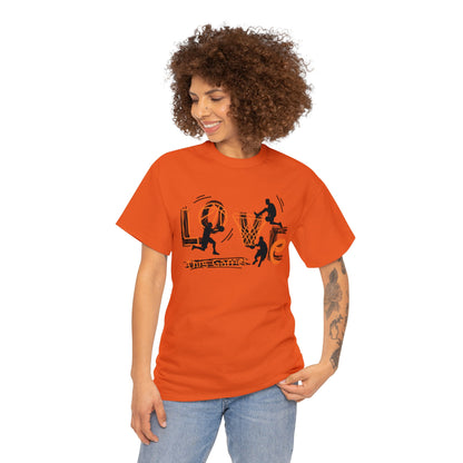 Love This Game Basketball Unisex Heavy Cotton Tee