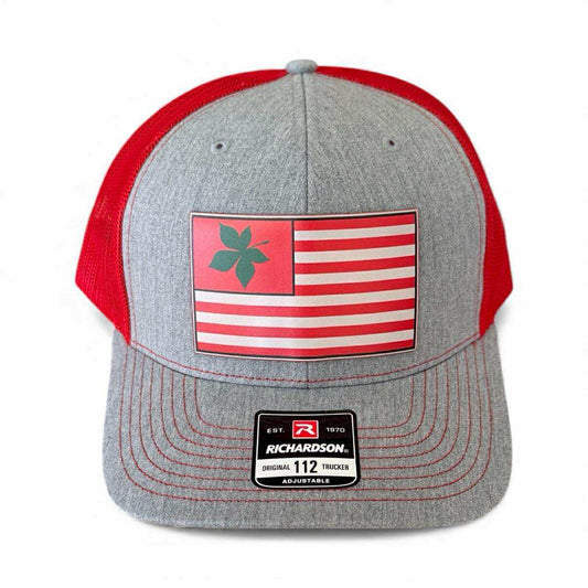 Ohio State Buckeye Leaf Flag UV Printed Patch