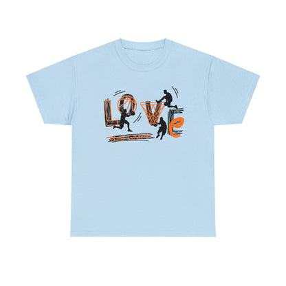 Love This Game Basketball Unisex Heavy Cotton Tee