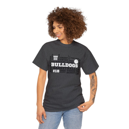 EK Bulldogs Basketball CUSTOM JERSEY # Unisex Heavy Cotton Tee