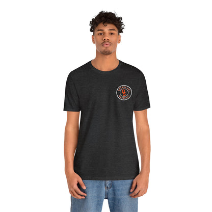 Orange Sox Pocket Design Unisex Jersey Short Sleeve Tee