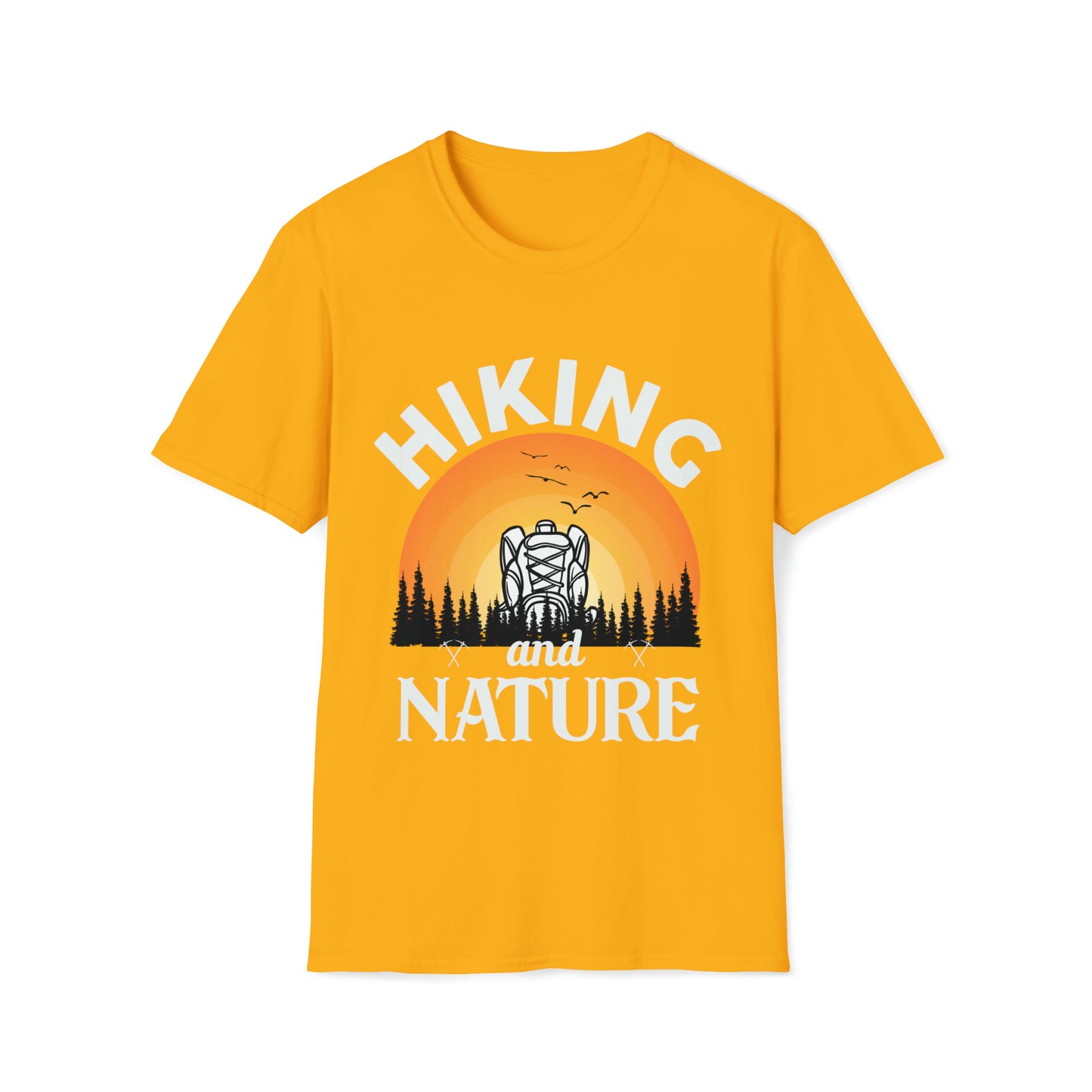 Hiking Nature Graphic Tee Unisex Softstyle T-Shirt
