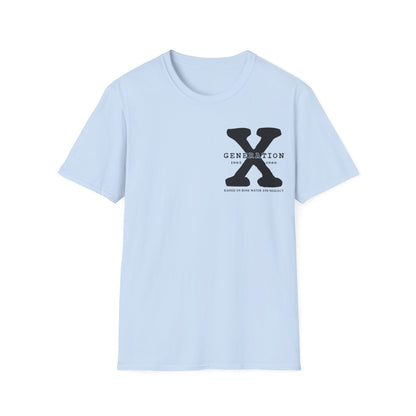 Generation X Softstyle T-Shirt Front and Back Print