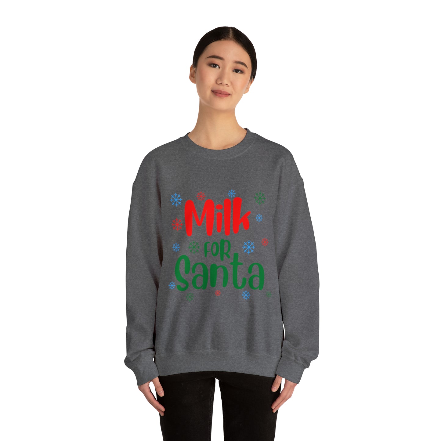 Milk for Santa Christmas Crewneck Sweatshirt