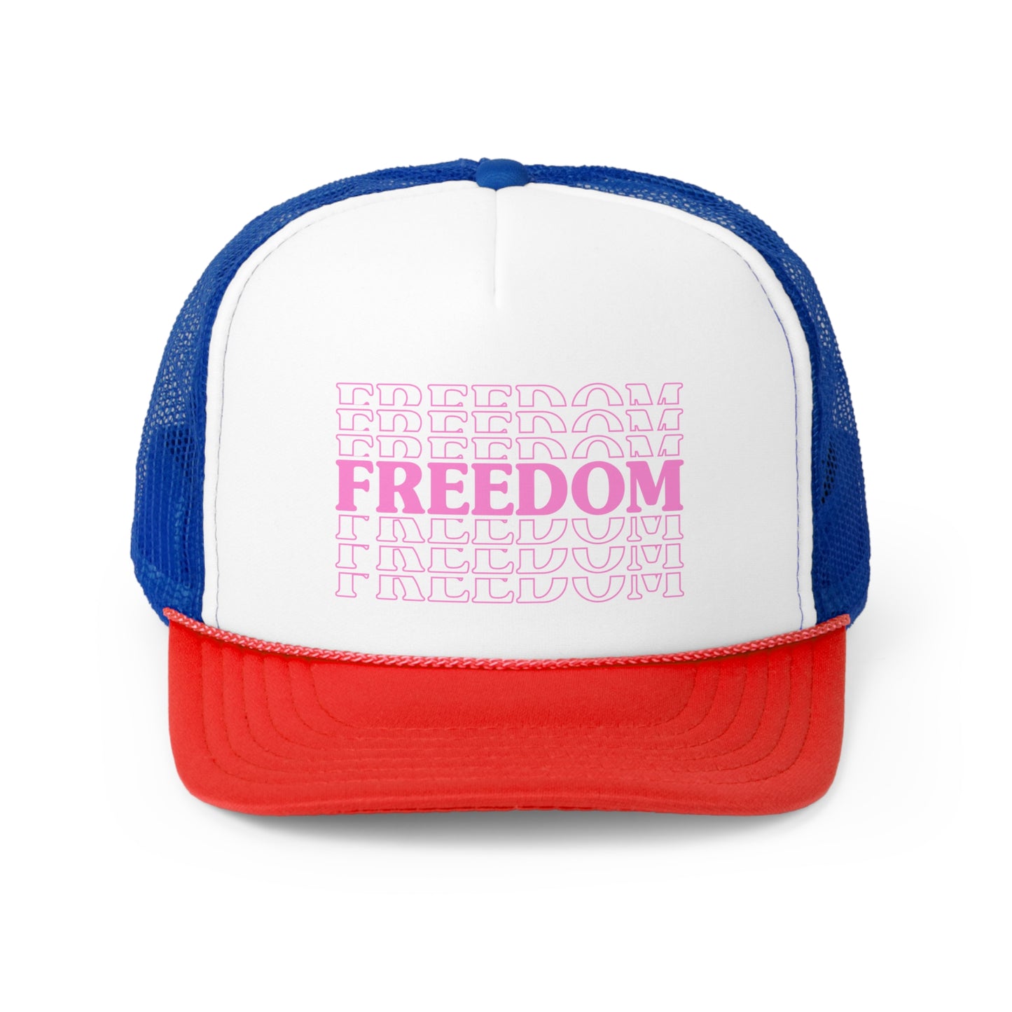 USA FREEDOM Pink Trucker Caps