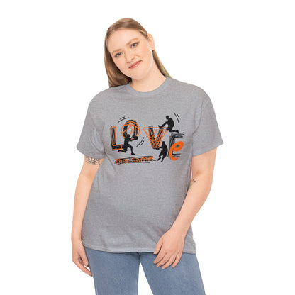 Love This Game Basketball Unisex Heavy Cotton Tee