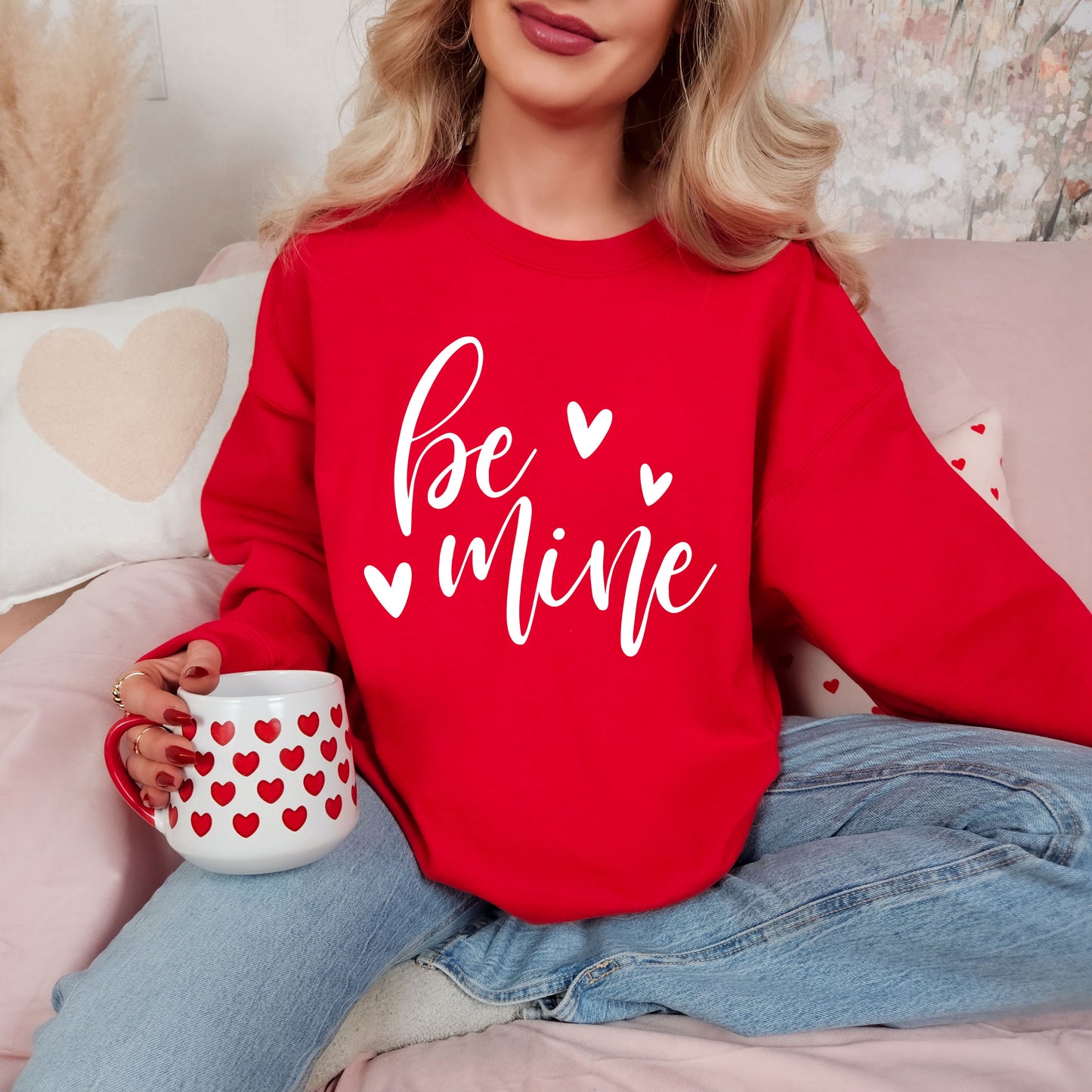 Be Mine Valentines Day Sweatshirt, Valentine Shirts for women and girls, Valentines Day Gifts for Mom
