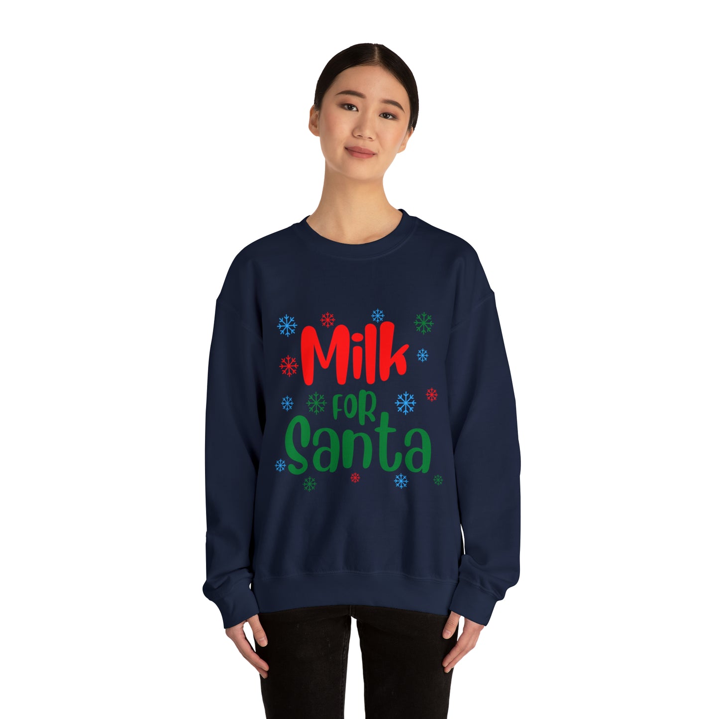 Milk for Santa Christmas Crewneck Sweatshirt