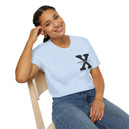 Generation X Softstyle T-Shirt Front and Back Print