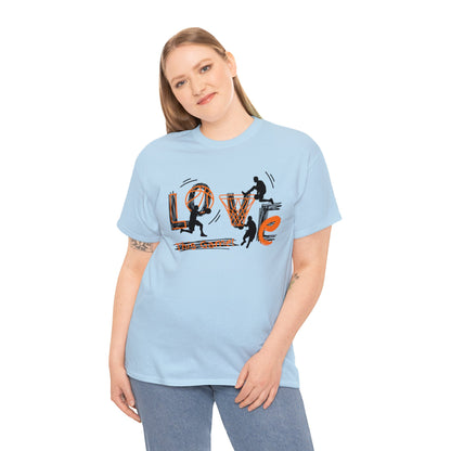 Love This Game Basketball Unisex Heavy Cotton Tee