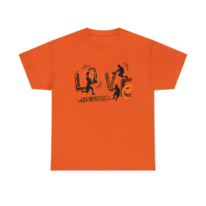 Love This Game Basketball Unisex Heavy Cotton Tee