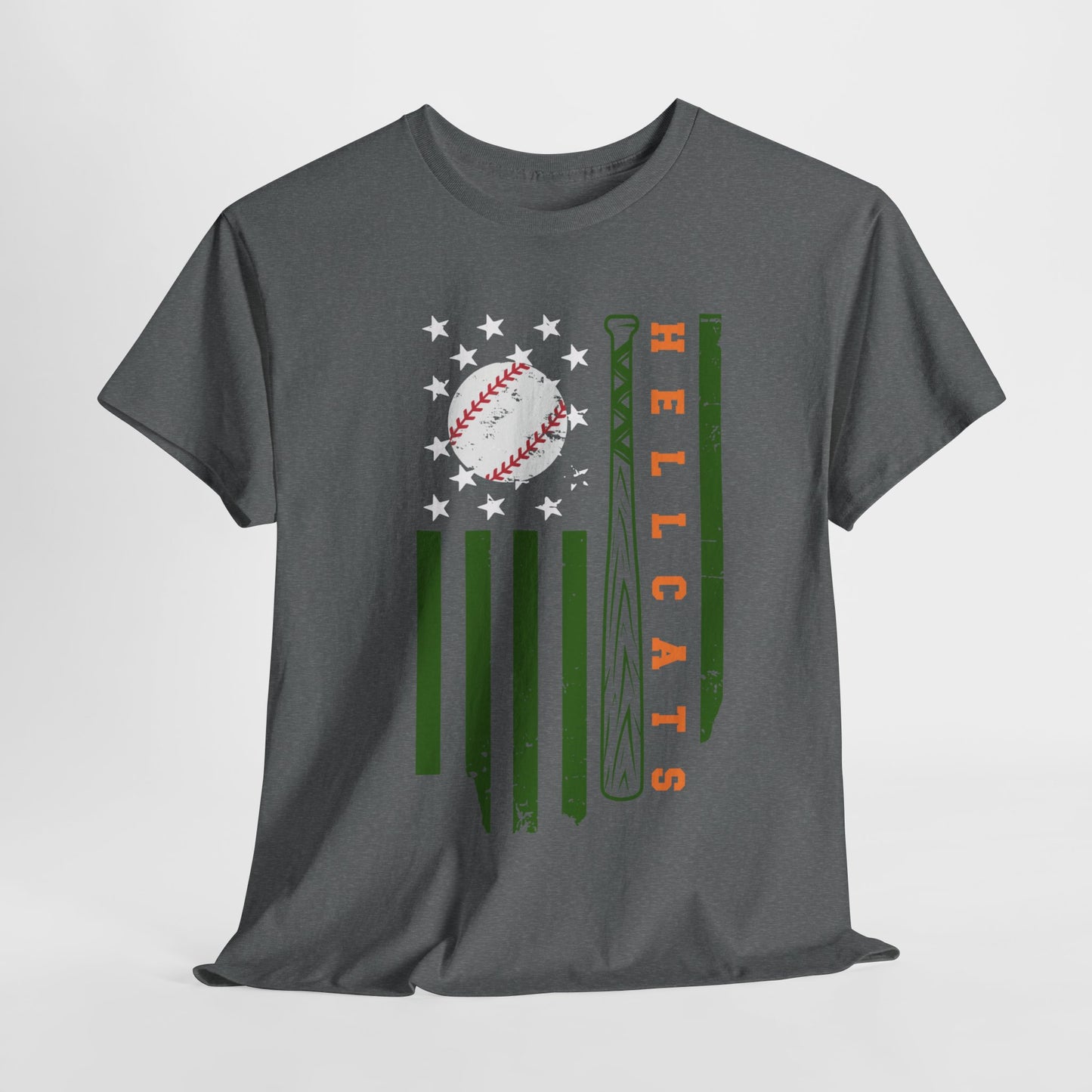 Hellcats Baseball Flag Unisex Heavy Cotton Tee