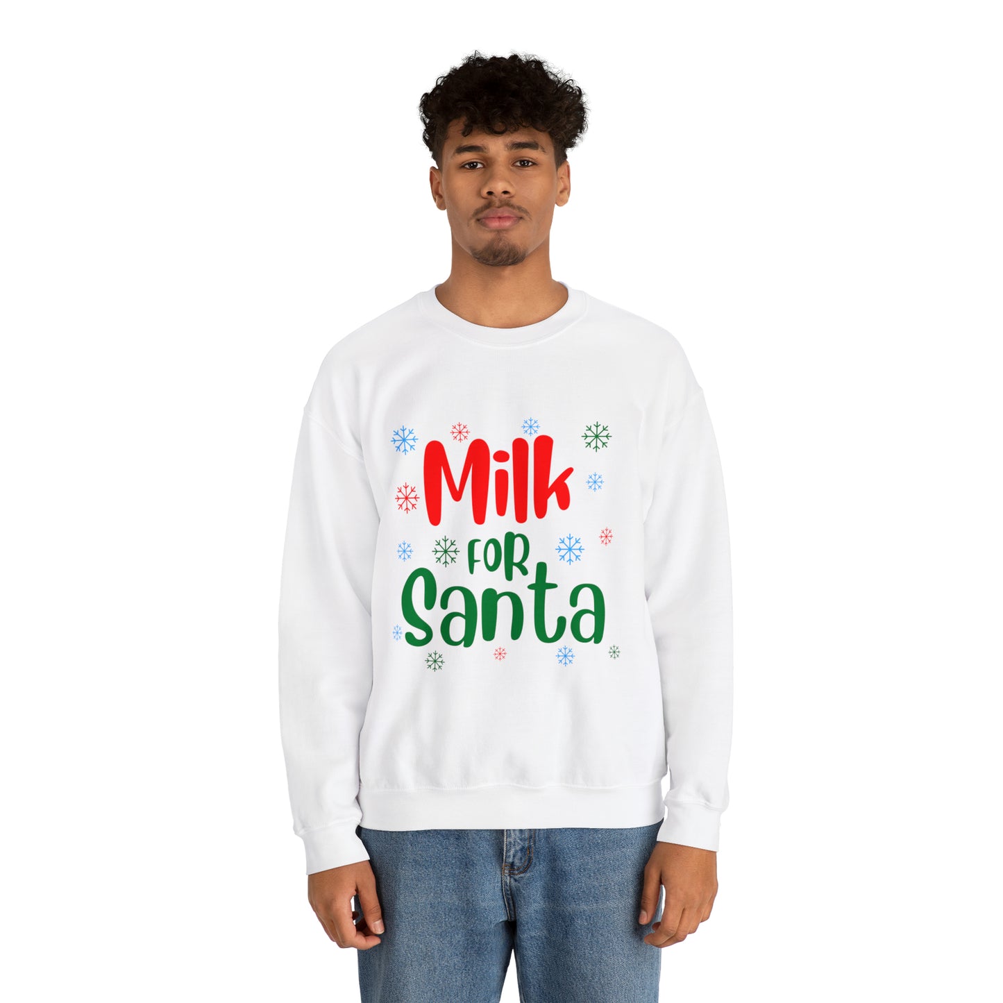 Milk for Santa Christmas Crewneck Sweatshirt