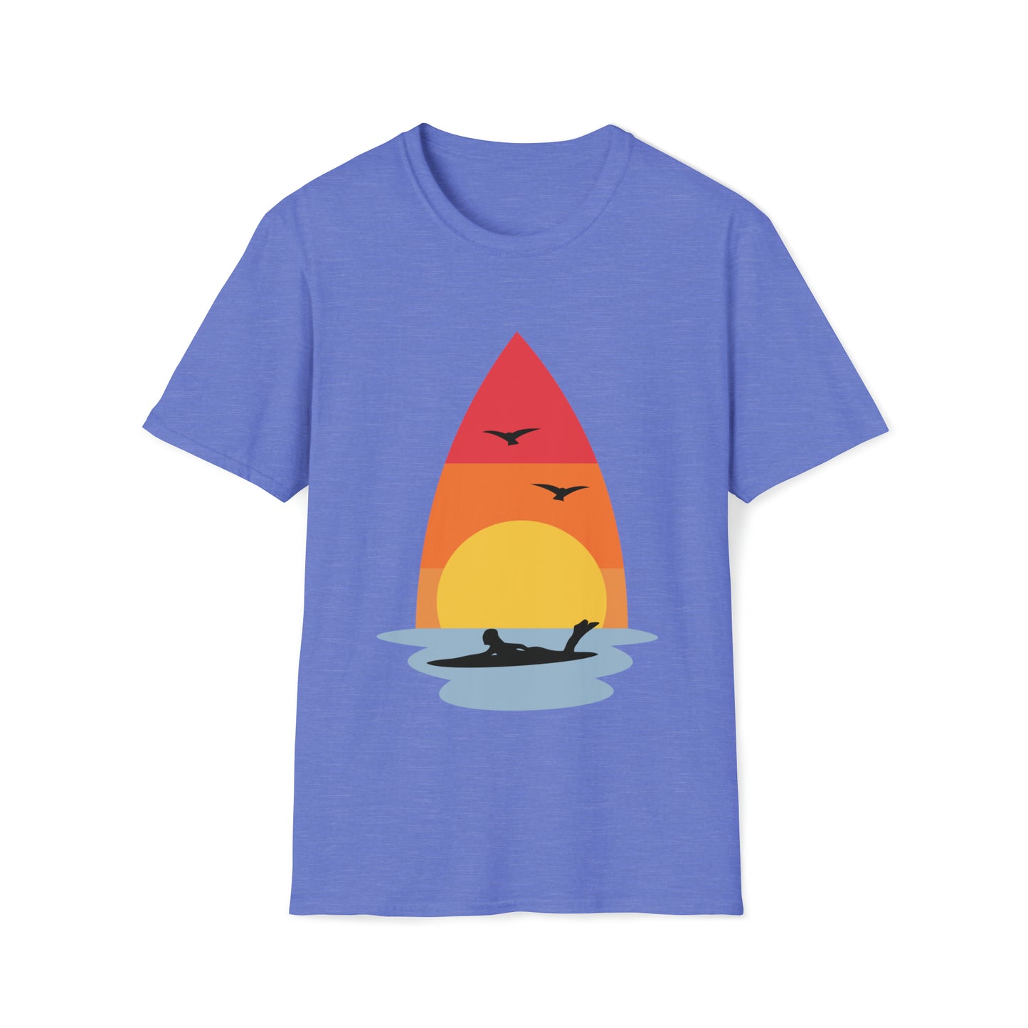 Surf sunset Graphic Tee Unisex Softstyle T-Shirt