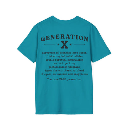 Generation X Softstyle T-Shirt Front and Back Print