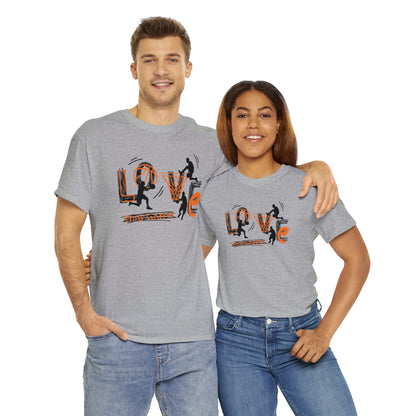 Love This Game Basketball Unisex Heavy Cotton Tee