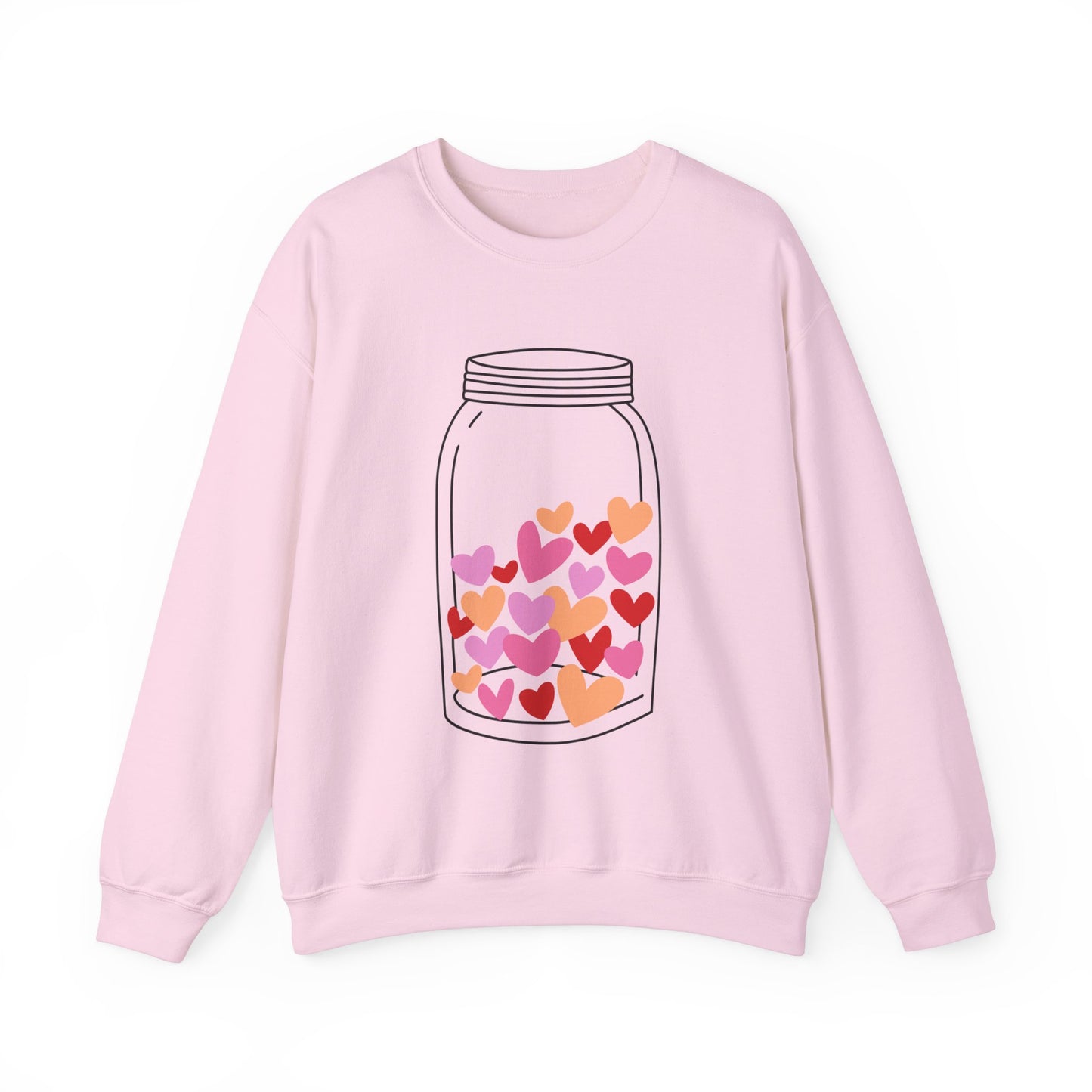 Mason Jar Hearts Valentines Day Sweatshirt, Valentine Shirts for women and girls, Valentines Day Gifts for Mom