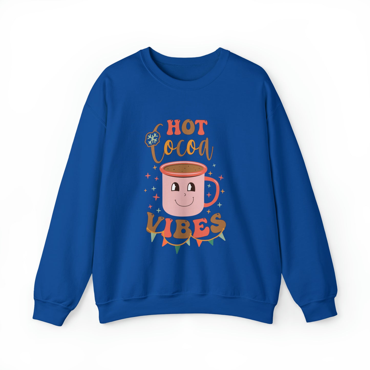 Hot Cocoa Vibes Christmas Crewneck Sweatshirt